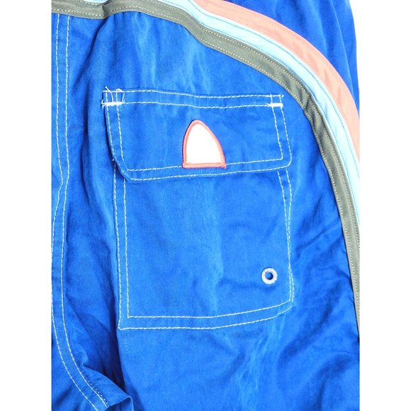 Genuine Quality The Image M 98 Vintage Blue Elastic Waist Drawstring Mesh Shorts - Picture 10 of 13